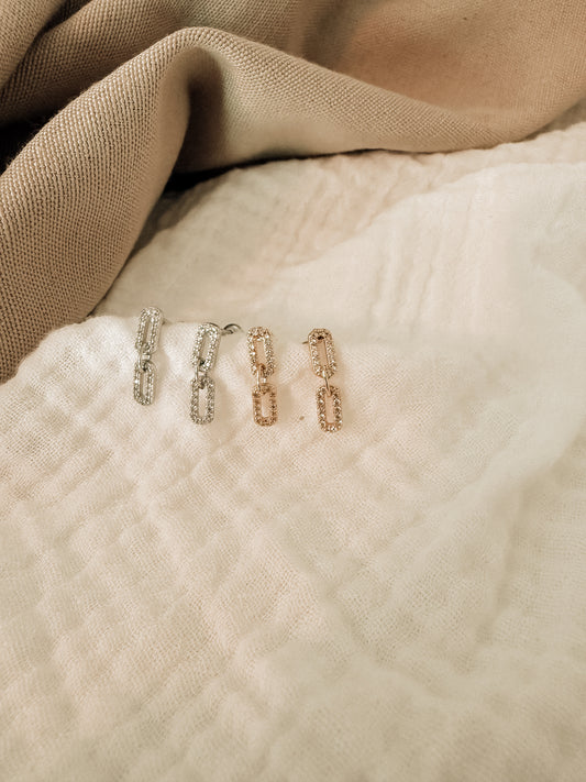 CZ Chain Studs