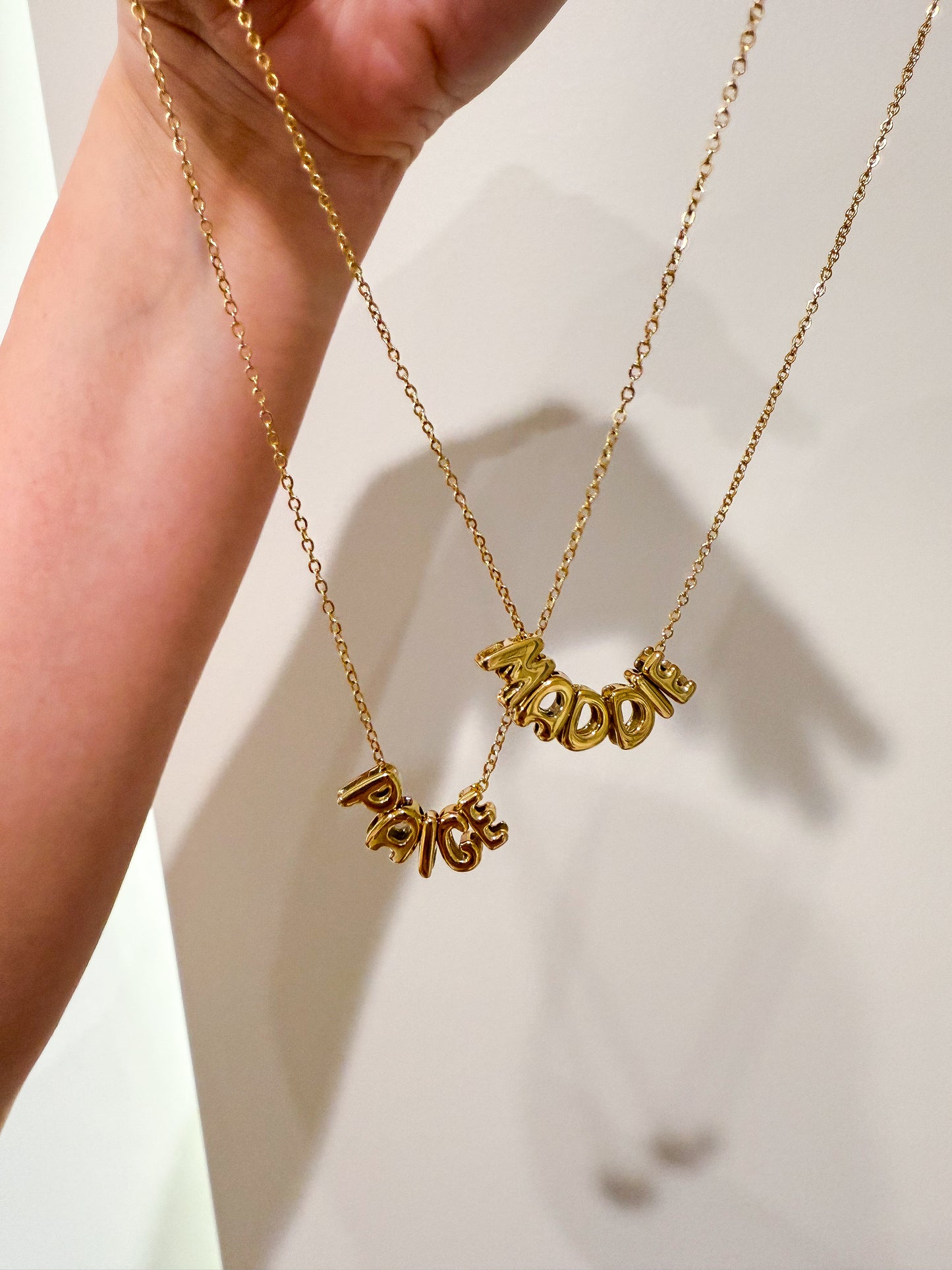 Bubble Name Necklace