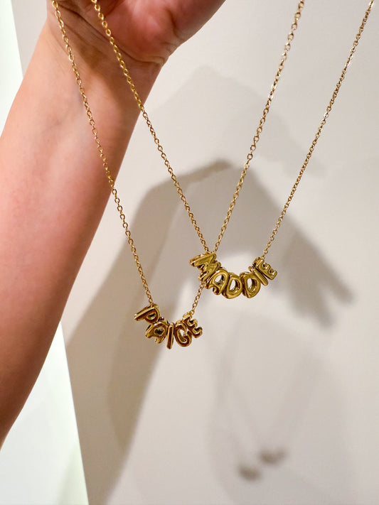 Bubble Name Necklace