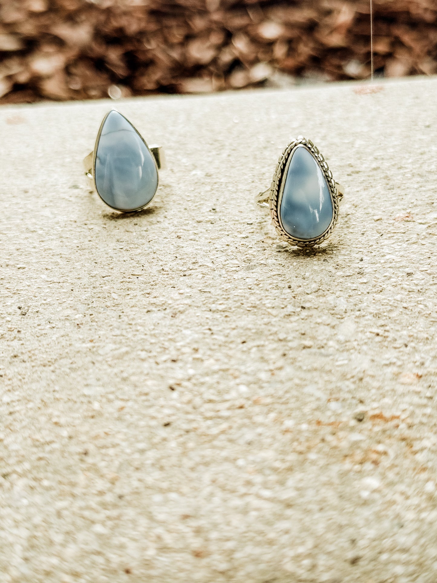 Split Band Blue Opal Size 6