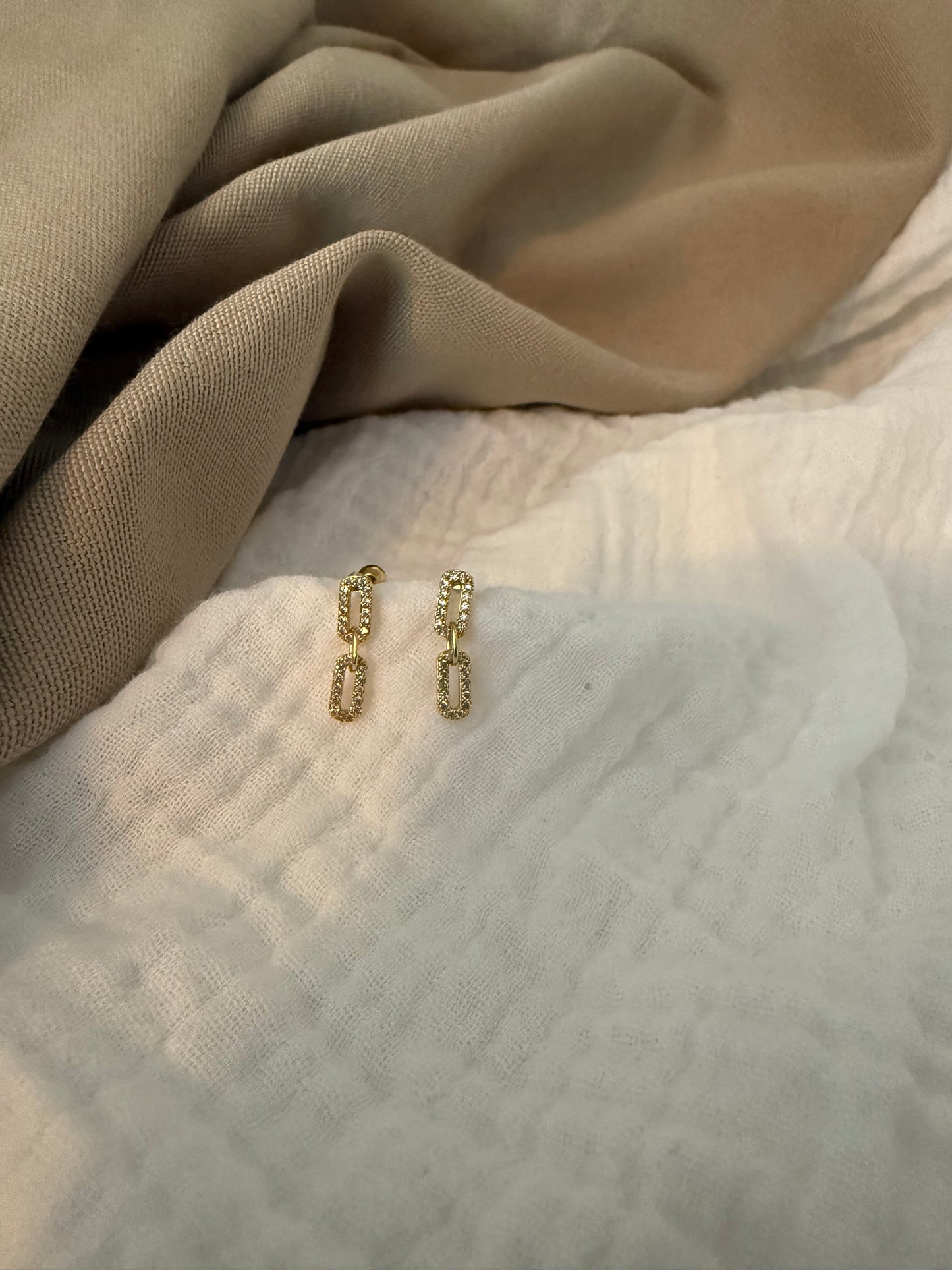 CZ Chain Studs