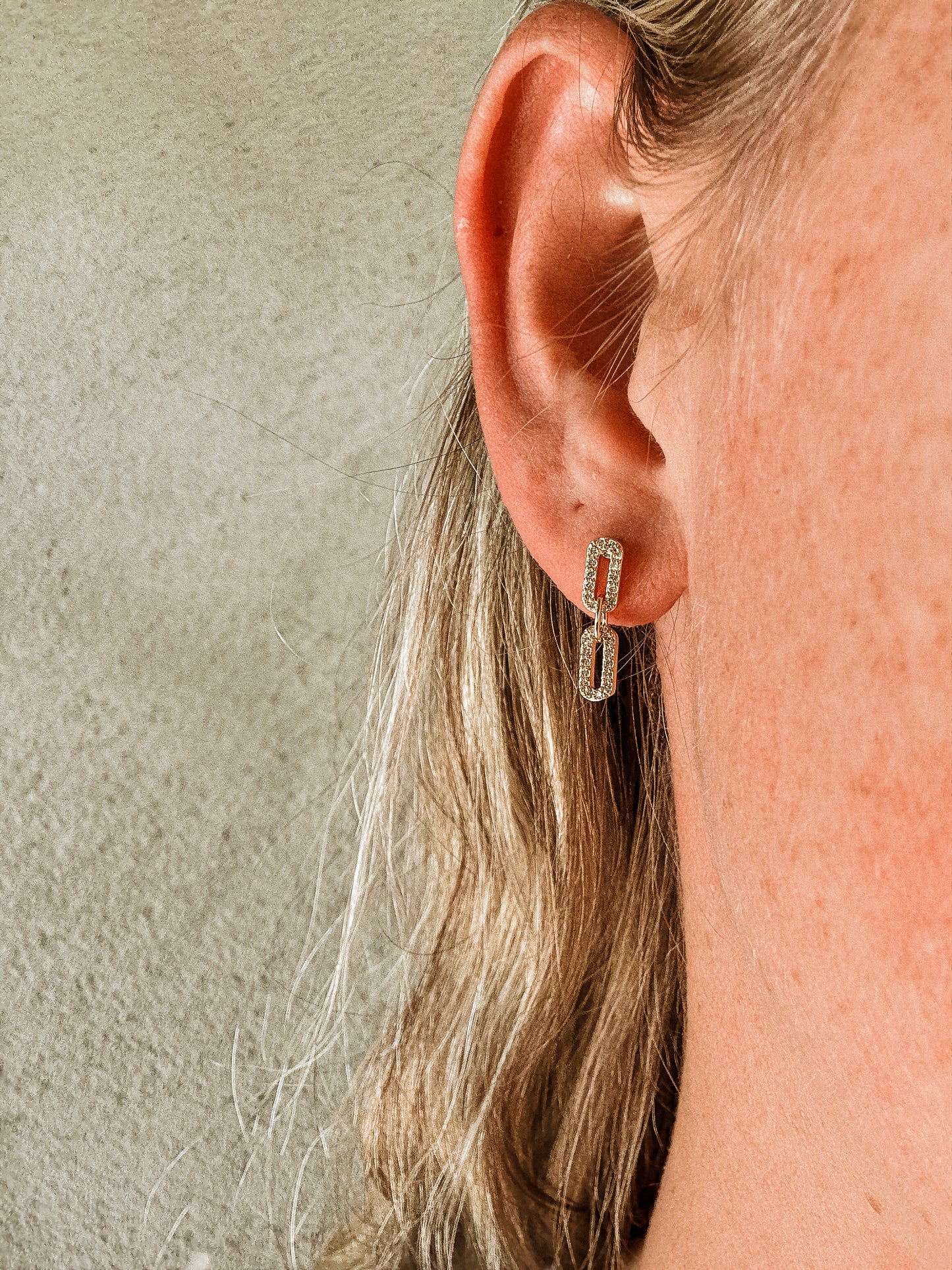 CZ Chain Studs