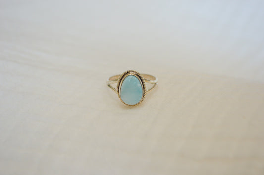 Split Band Larimar Size 7