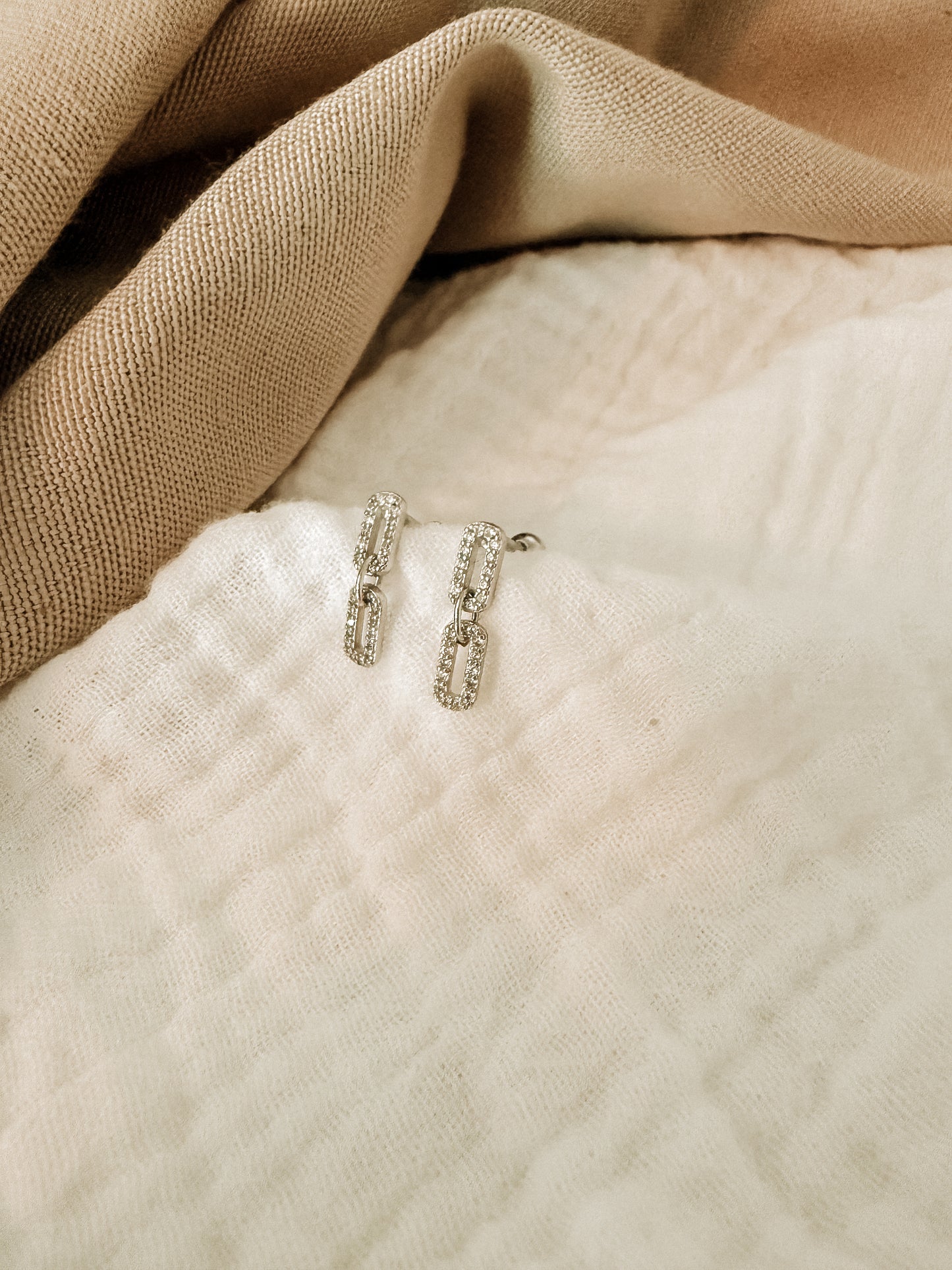 CZ Chain Studs