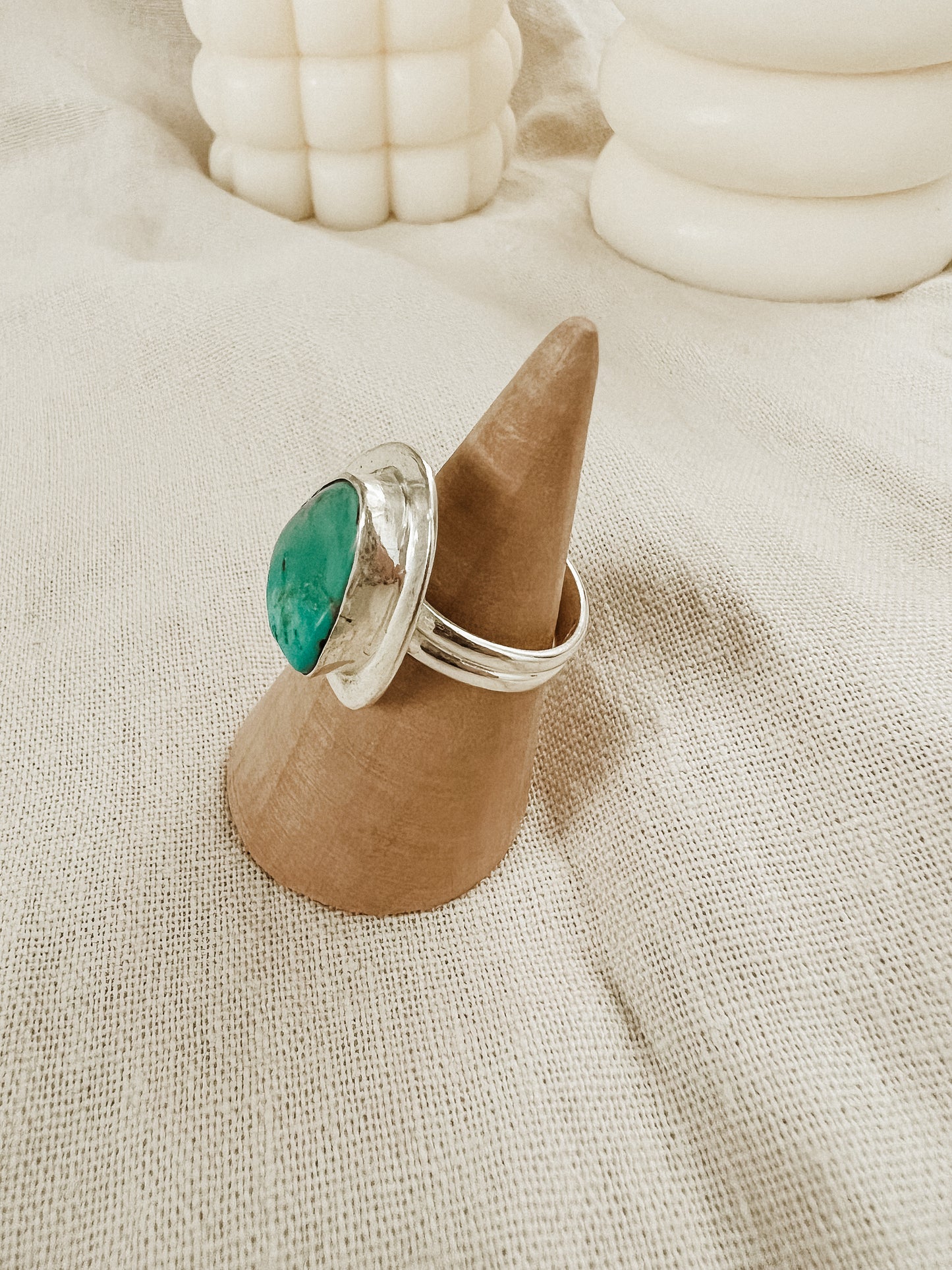 Bordered Sleeping Beauty Turquoise Size 6