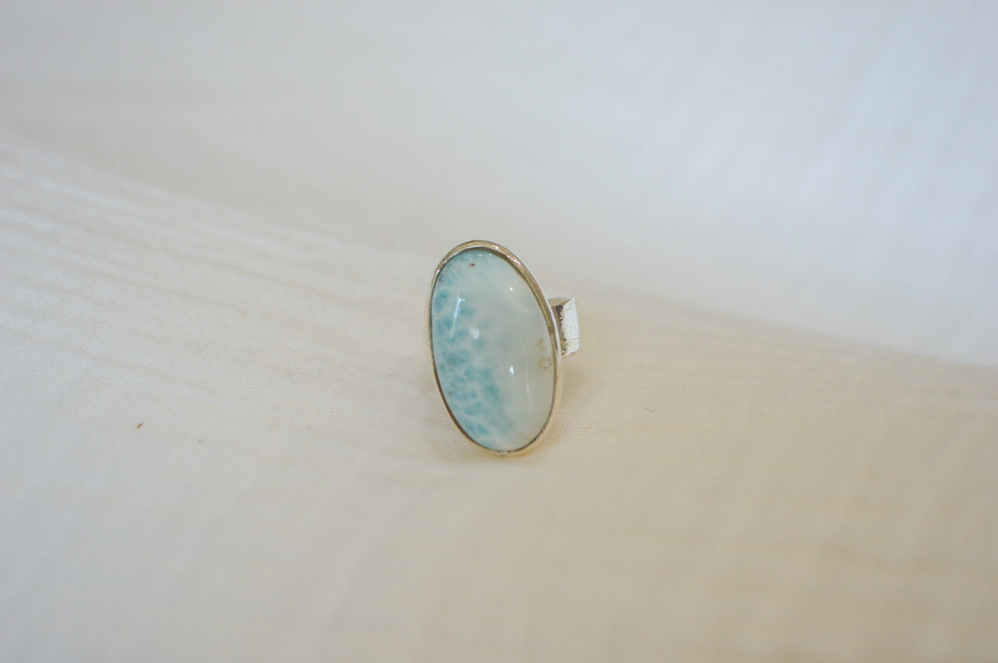 Thick Band Larimar Size 6