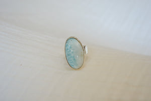 Thick Band Larimar Size 6