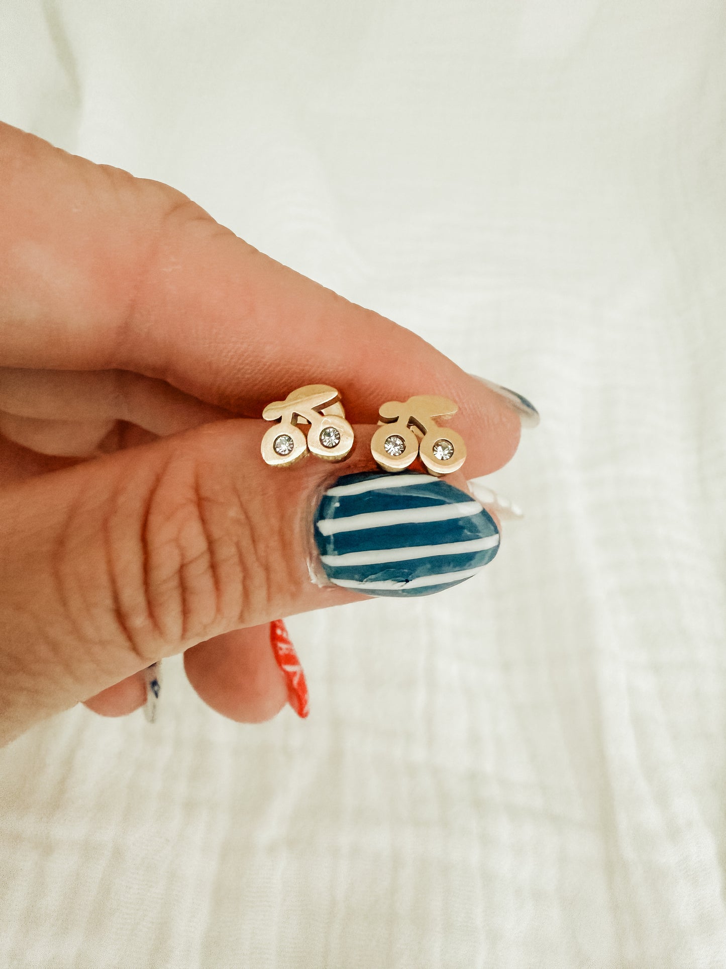 Cherry Flat Back Studs