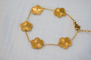 Five Leaf Floral Bracelet