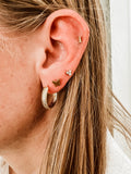 Dotted Line Flatback Studs