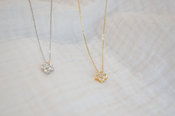 CZ Clover Necklace