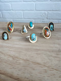 Mini Arch Turquoise Ring Size 5.5