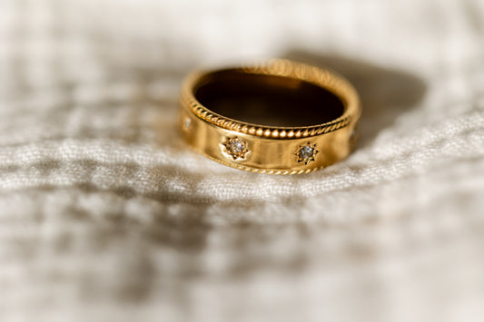 Starry CZ Ring