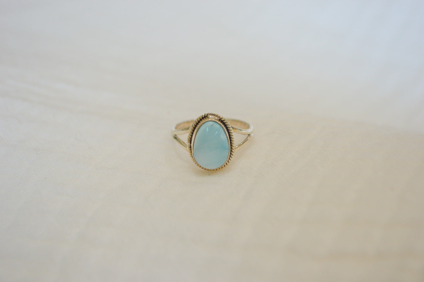 Split Band Larimar Size 7