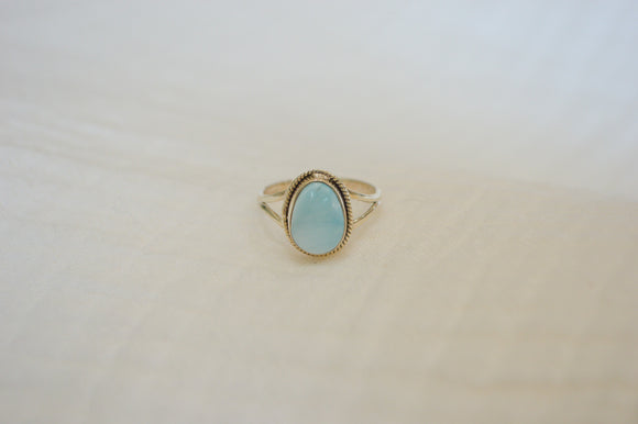 Split Band Larimar Size 7